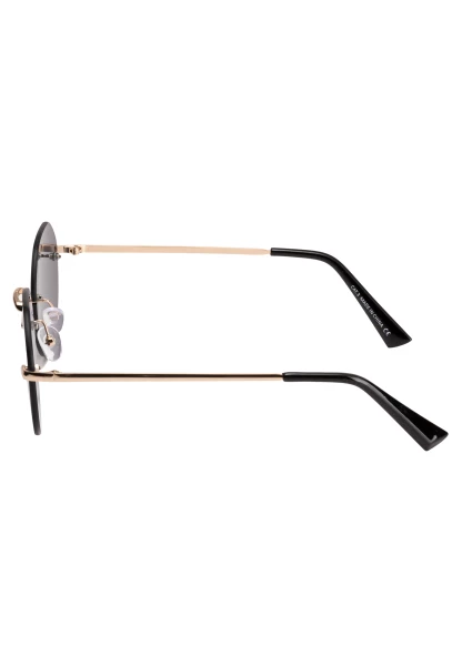 Leslii Sonnenbrille Rahmenlose Damen Sunglasses Designerbrille Rhimless In Gold