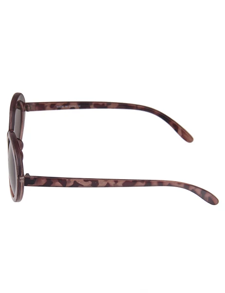 Leslii Sonnenbrille Retro Horn-Look Damen Sunglasses Designerbrille In Braun