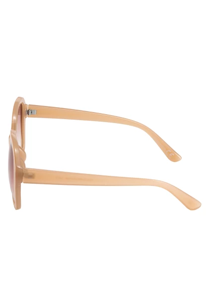 Leslii Sonnenbrille Retro Look Damen Sunglasses Designerbrille In Beige