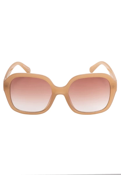 Leslii Sonnenbrille Retro Look Damen Sunglasses Designerbrille in Beige Leslii Sonnenbrille Retro Look Damen Sunglasses Designerbrille in Beige