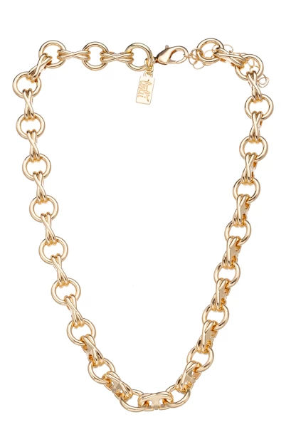 Leslii Statement Kette mit Gliedern in Gold