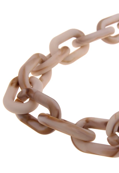Leslii Statementkette Beige