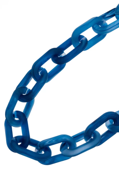 Leslii Statementkette Blau