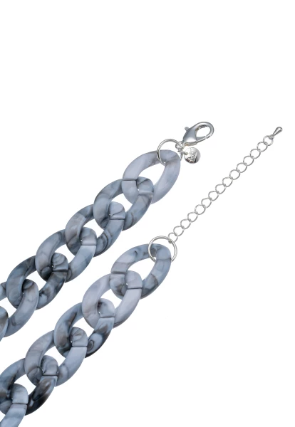 Leslii Statementkette Grau