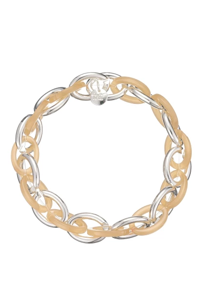 Leslii Stretch Glieder Armband Beige