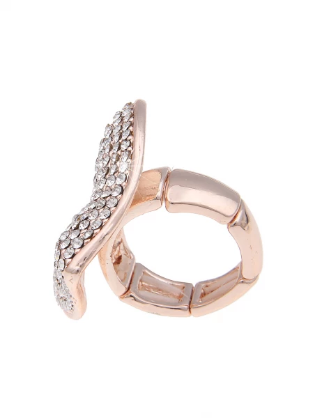 Leslii Sale Ring Statement Herz Strass - 21/rose Gold