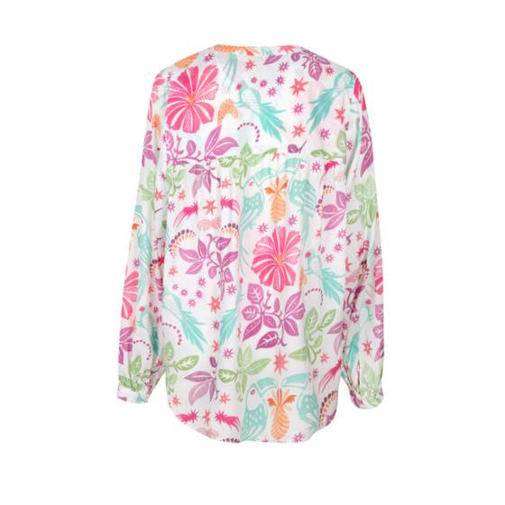 Lieblingsstück Bluse Mit Puffärmel Und Paradise Print