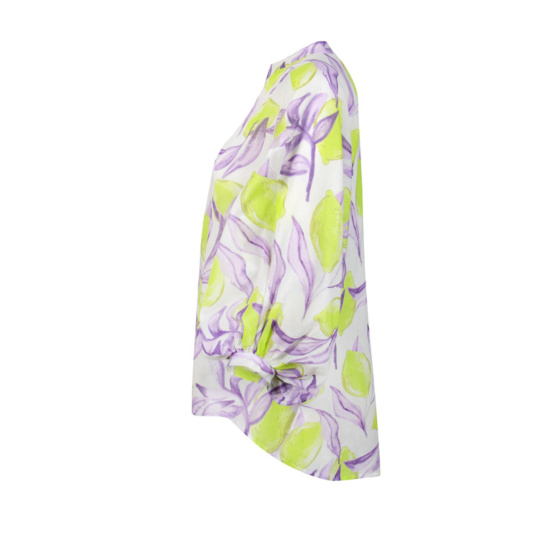 Lieblingsstück Bluse Mit Stehkragen Und Lemon Print