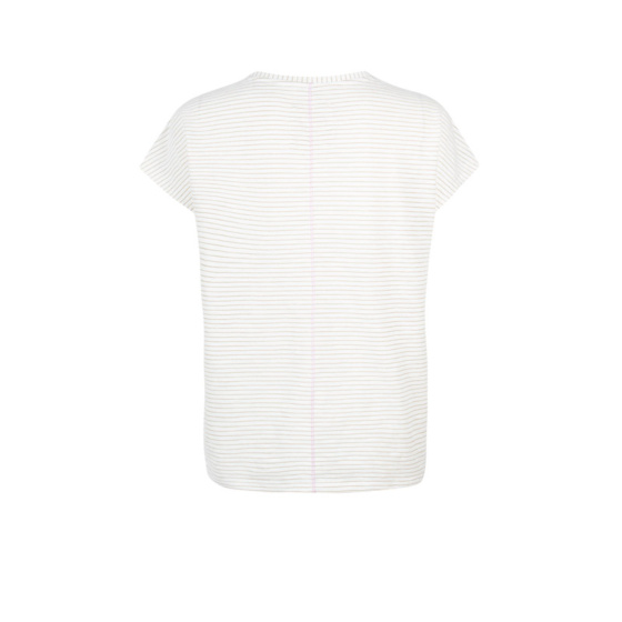 Lieblingsstück Gestreiftes T-Shirt Mit V-Ausschnitt