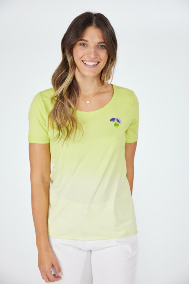 Lieblingsstück Kurzarm T-Shirt Mit Kleinem Zitronenmotiv