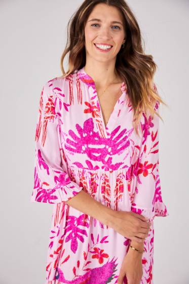 Lieblingsstück 3/4 Arm Kleid mit floralem Print