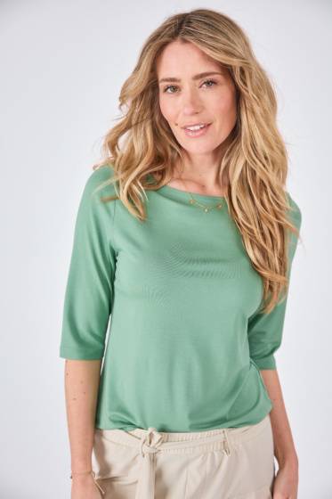 Lieblingsstück 3/4-Arm Shirt Mit U-Boot Ausschnitt