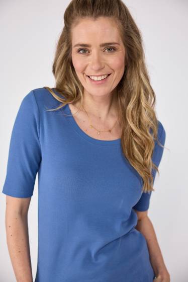 Lieblingsstück Basic T-Shirt mit langem Halbarm