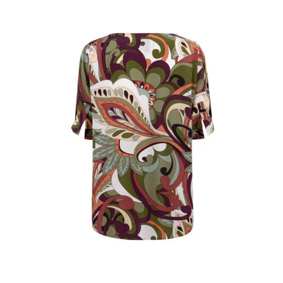 Lieblingsstück Bedruckte Bluse Mit Weitem Halbarm