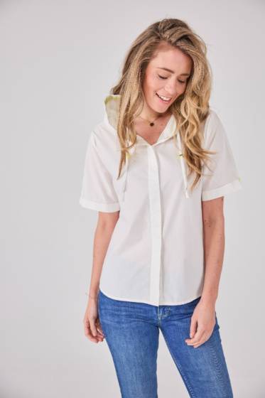 Lieblingsstück Durchgeknöpfte Bluse Mit Kapuze