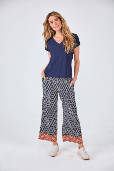 Lieblingsstück Gemusterte Hose Mit Bordüre