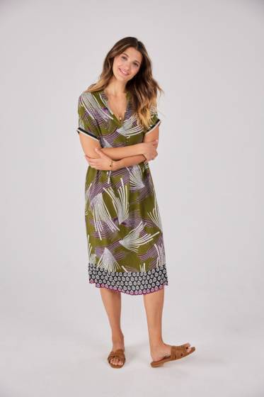 Lieblingsstück Halbarmkleid Mit Bordüre