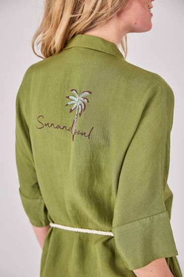 Lieblingsstück Leinenkleid Mit Hemdkragen