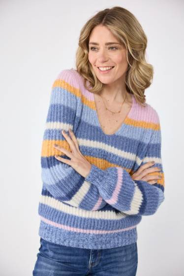 Lieblingsstück Multicolour-Ringel-Pulli