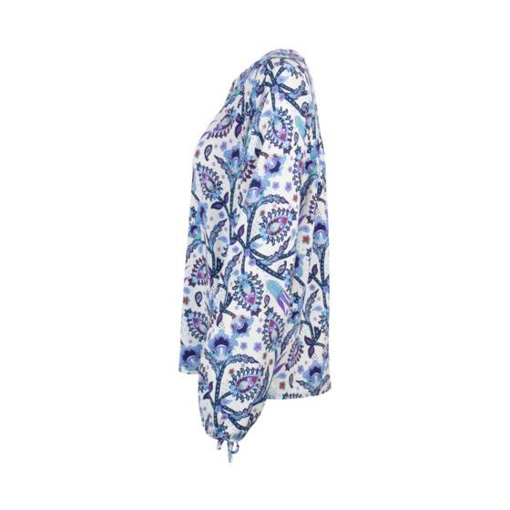 Lieblingsstück Print Bluse Mit Bindebändern Am Arm