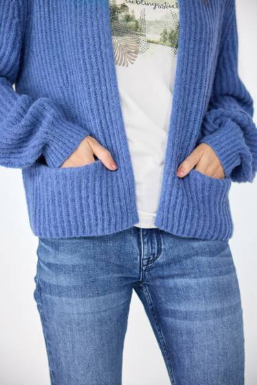 Lieblingsstück Puffärmel-Jacke Mit Alpakawolle