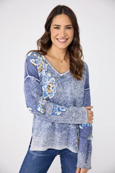 Lieblingsstück Pullover Insideout-Blumenprint