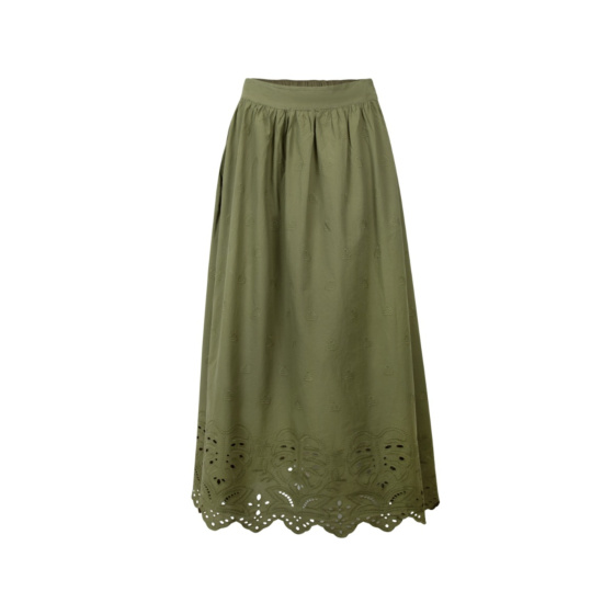 Lieblingsstück Rock mit Lochspitze und Muschelsaum