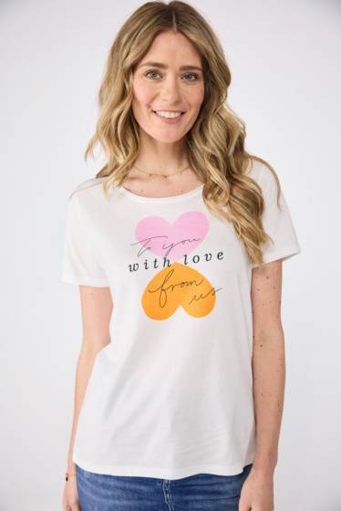 Lieblingsstück Shirt Mit Herz-Frontmotivprint