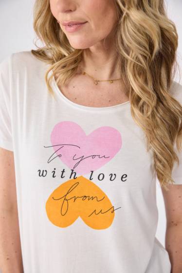 Lieblingsstück Shirt Mit Herz-Frontmotivprint