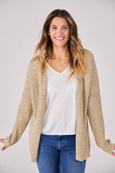 Lieblingsstück Strickjacke Mit Strukturmuster