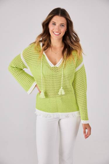 Lieblingsstück Stricktunika Mit Netzstruktur