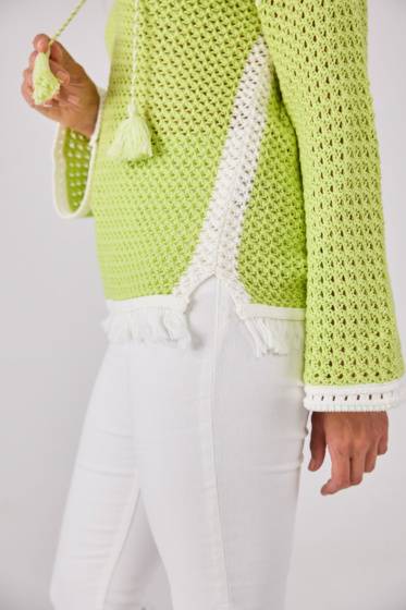 Lieblingsstück Stricktunika Mit Netzstruktur