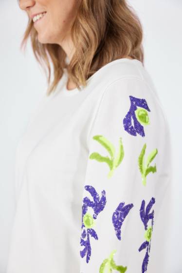 Lieblingsstück Sweatshirt Mit Pailletten Motiv