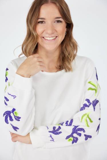 Lieblingsstück Sweatshirt mit Pailletten Motiv