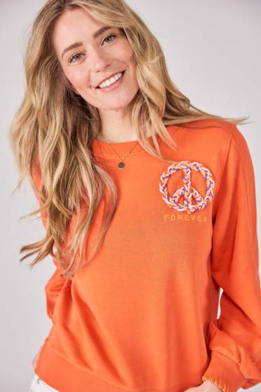 Lieblingsstück Sweatshirt mit Peace Stickerei