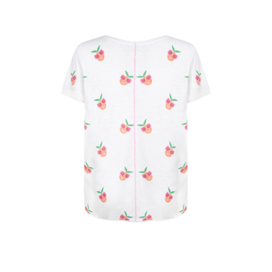 Lieblingsstück T-Shirt Mit Allover Pfirsichmotiv