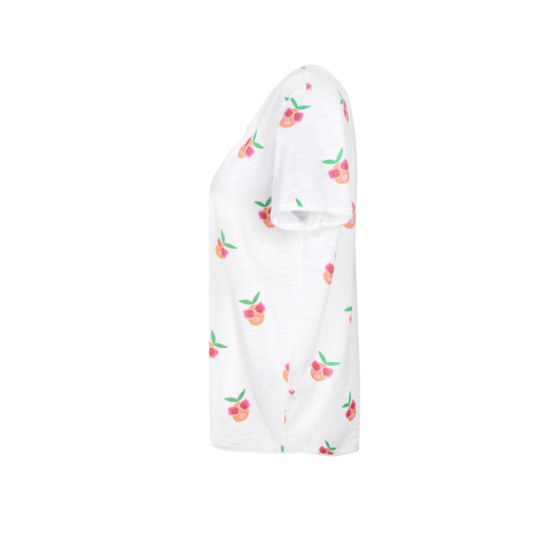 Lieblingsstück T-Shirt Mit Allover Pfirsichmotiv