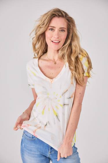 Lieblingsstück T-Shirt Mit Batik Motiv