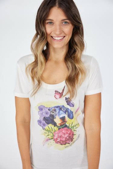 Lieblingsstück T-Shirt mit Frontmotiv Dackel