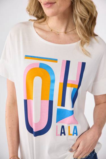 Lieblingsstück T-Shirt Mit Oh La La-Motiv