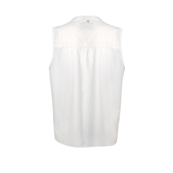 Lieblingsstück Weißes Top Mit Pünktchen-Optik