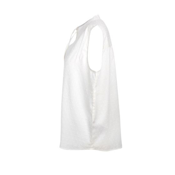 Lieblingsstück Weißes Top Mit Pünktchen-Optik