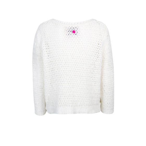 Lieblingsstück Lochstrick Pullover Mit V-Ausschnitt