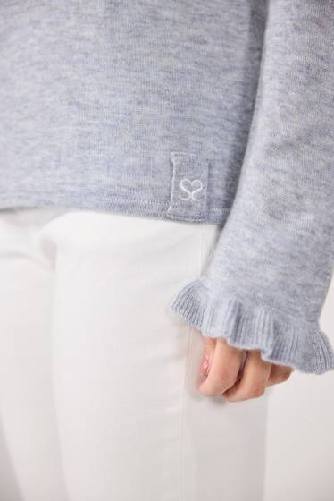 Lieblingsstück Pullover Mit Rüschen-Details Am Ausschnitt