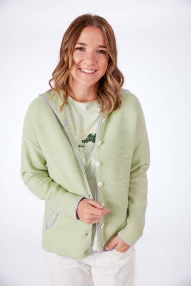 Lieblingsstück Trachtenjacke Mit Kapuze Und Rippensaum Hinten