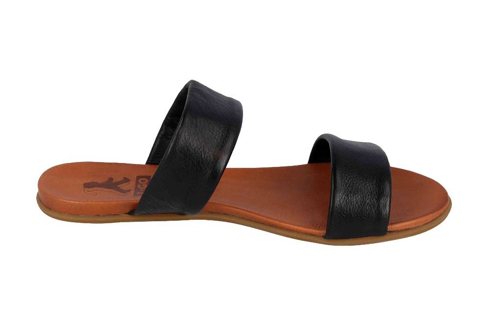 2GO Fashion Pantoletten In Übergrößen Schwarz 8003-701-9 Große Damenschuhe