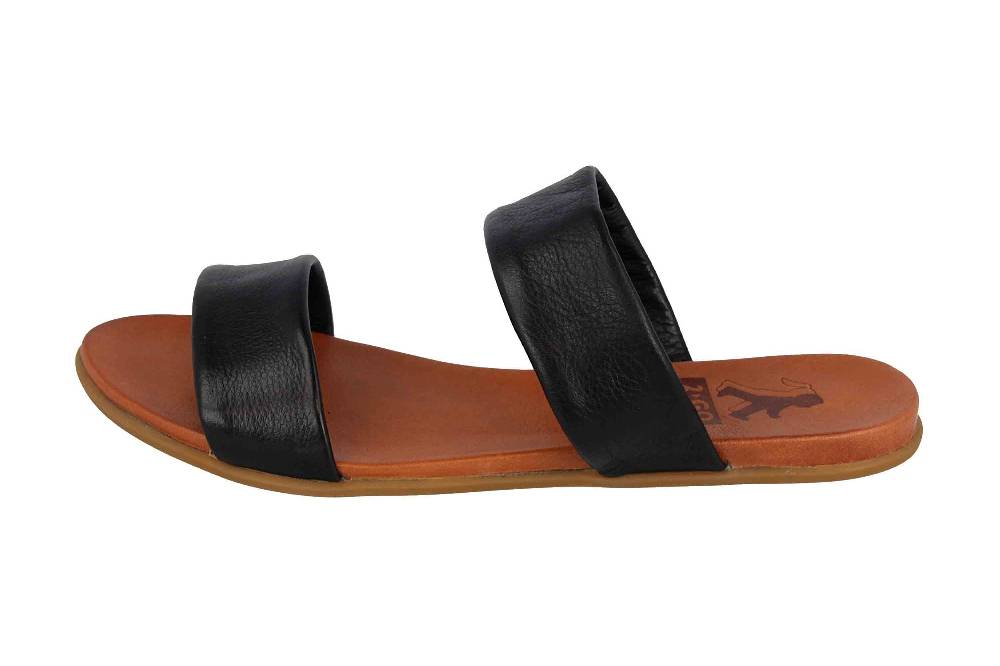 2GO Fashion Pantoletten in Übergrößen Schwarz 8003-701-9 große Damenschuhe