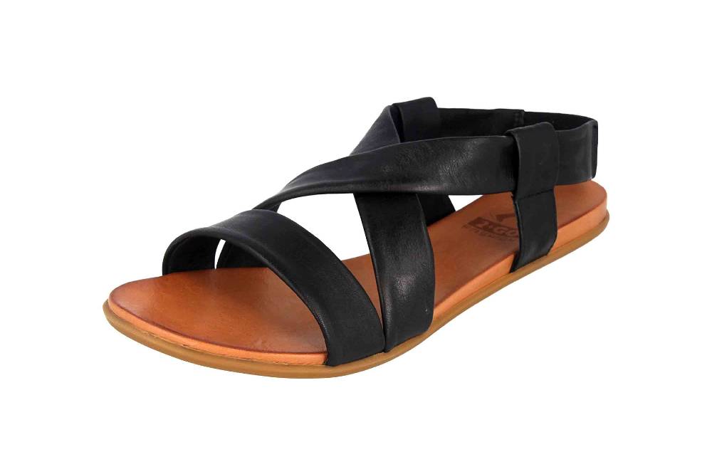 2GO Fashion Sandalen In Übergrößen Schwarz 8003-802-9 Große Damenschuhe
