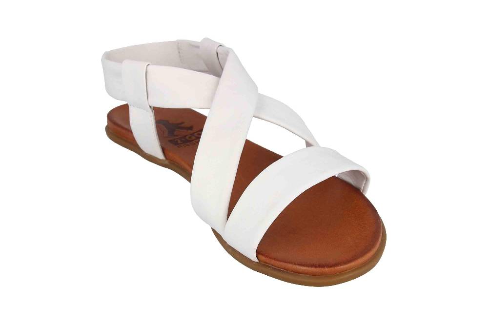 2GO Fashion Sandalen In Übergrößen Weiß 8003-802-1 Große Damenschuhe
