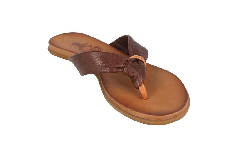 2GO Fashion Zehentrenner In Übergrößen Braun 8003-702-32 Große Damenschuhe